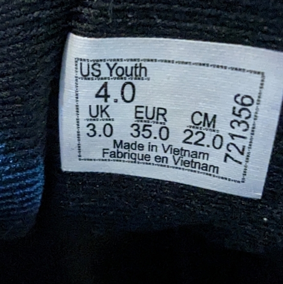 VANS Old Skool Maroon and White youth size 4 - Picture 8 of 8